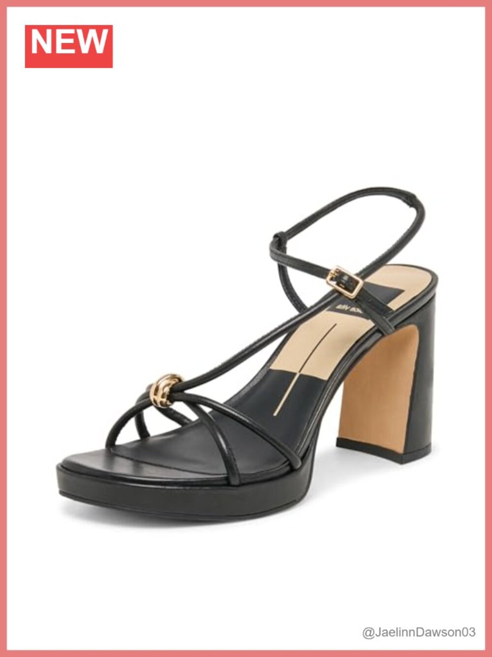 Dolce Vita Odete Heeled Sandals Slingback Platform Leather Open Toe Women's